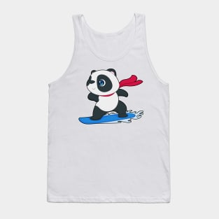 Panda Snowboard Winter sports Tank Top